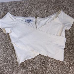White crop top